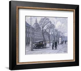 A View of the Magasin du Nord from the Holmens Kanal-Paul Fischer-Framed Giclee Print