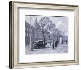 A View of the Magasin du Nord from the Holmens Kanal-Paul Fischer-Framed Giclee Print