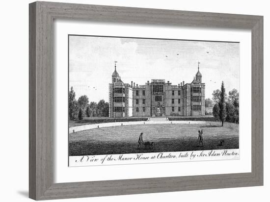 A View of the Manor House at Charlton, Built by Sir Adam Newton-null-Framed Giclee Print