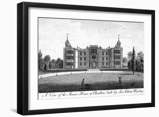 A View of the Manor House at Charlton, Built by Sir Adam Newton-null-Framed Giclee Print