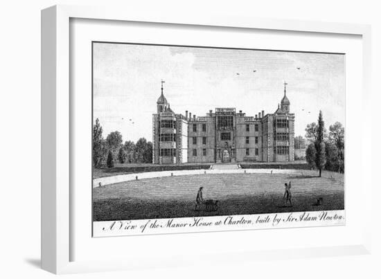 A View of the Manor House at Charlton, Built by Sir Adam Newton-null-Framed Giclee Print