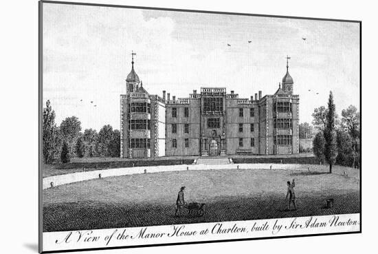 A View of the Manor House at Charlton, Built by Sir Adam Newton-null-Mounted Giclee Print