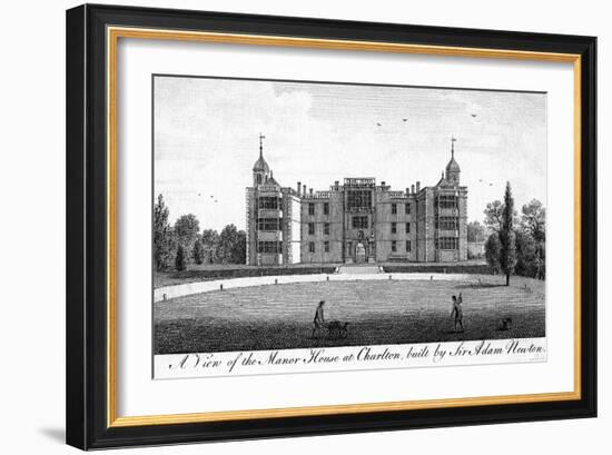 A View of the Manor House at Charlton, Built by Sir Adam Newton-null-Framed Giclee Print