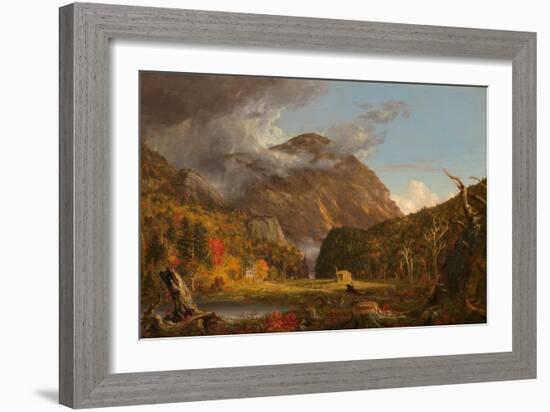 A View of the Mountain Pass Called the Notch of the White Mountains (Crawford Notch), 1839 (Oil on-Thomas Cole-Framed Giclee Print