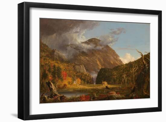 A View of the Mountain Pass Called the Notch of the White Mountains (Crawford Notch), 1839 (Oil on-Thomas Cole-Framed Giclee Print