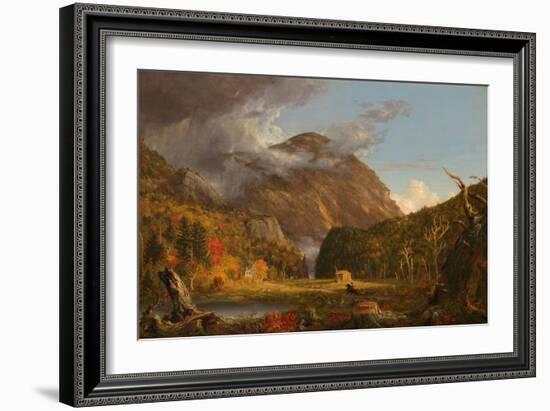 A View of the Mountain Pass Called the Notch of the White Mountains (Crawford Notch), 1839 (Oil on-Thomas Cole-Framed Giclee Print