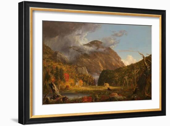 A View of the Mountain Pass Called the Notch of the White Mountains (Crawford Notch), 1839 (Oil on-Thomas Cole-Framed Giclee Print