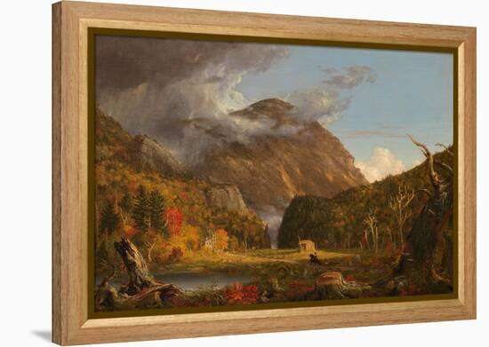 A View of the Mountain Pass Called the Notch of the White Mountains (Crawford Notch), 1839 (Oil on-Thomas Cole-Framed Premier Image Canvas