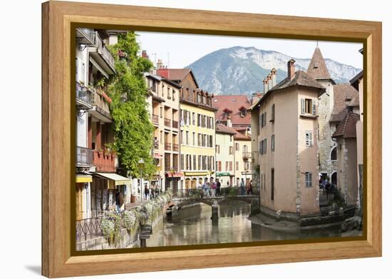 A View of the Old Town of Annecy, Haute-Savoie, France, Europe-Graham Lawrence-Framed Premier Image Canvas