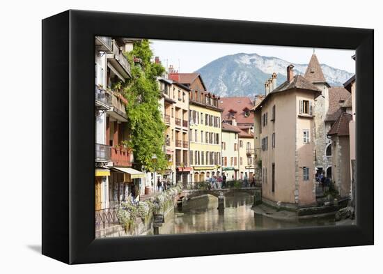 A View of the Old Town of Annecy, Haute-Savoie, France, Europe-Graham Lawrence-Framed Premier Image Canvas