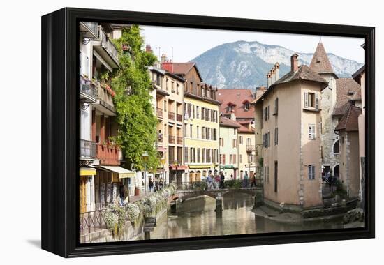 A View of the Old Town of Annecy, Haute-Savoie, France, Europe-Graham Lawrence-Framed Premier Image Canvas