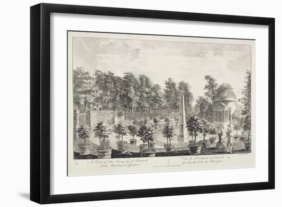 A View of the Orangery, Lord Burlington's Garden at Chiswick-Pieter Andreas Rysbrack-Framed Giclee Print