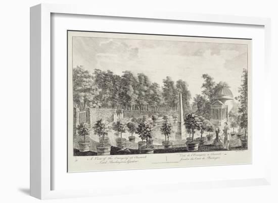 A View of the Orangery, Lord Burlington's Garden at Chiswick-Pieter Andreas Rysbrack-Framed Giclee Print