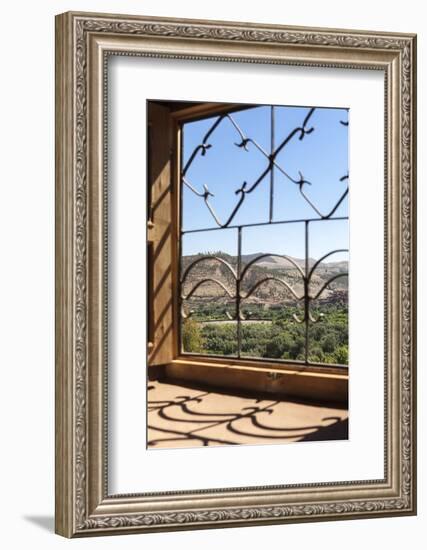 A View of the Ourika Valley as Glimpsed Through the Window of a Traditional Berber House-Charlie Harding-Framed Photographic Print