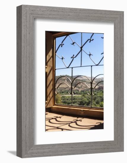 A View of the Ourika Valley as Glimpsed Through the Window of a Traditional Berber House-Charlie Harding-Framed Photographic Print