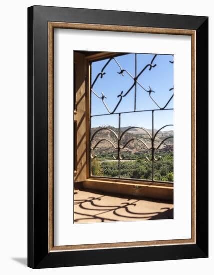 A View of the Ourika Valley as Glimpsed Through the Window of a Traditional Berber House-Charlie Harding-Framed Photographic Print