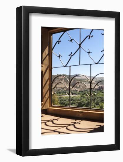 A View of the Ourika Valley as Glimpsed Through the Window of a Traditional Berber House-Charlie Harding-Framed Photographic Print