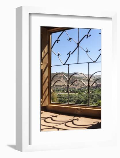 A View of the Ourika Valley as Glimpsed Through the Window of a Traditional Berber House-Charlie Harding-Framed Photographic Print