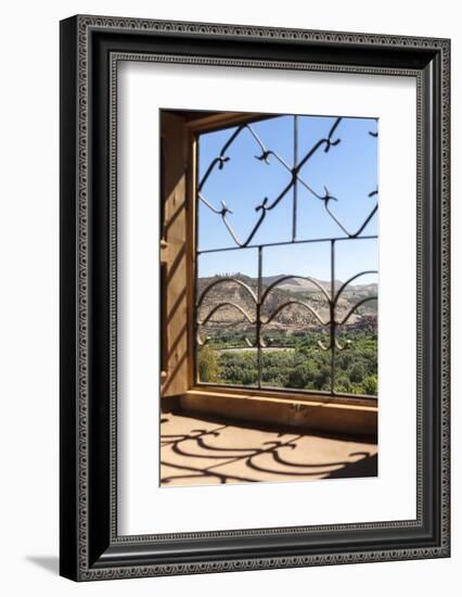 A View of the Ourika Valley as Glimpsed Through the Window of a Traditional Berber House-Charlie Harding-Framed Photographic Print