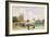 A View of the Pavillon de Flore and the Tuileries from the Seine, Notre Dame, Paris, 1829-David Cox-Framed Giclee Print