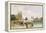 A View of the Pavillon de Flore and the Tuileries from the Seine, Notre Dame, Paris, 1829-David Cox-Framed Premier Image Canvas