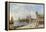 A View of the Piazzetta and Santa Maria della Salute, Venice-Antonietta Brandeis-Framed Premier Image Canvas