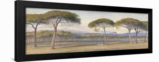 A View of the Pine Woods Above Cannes, 1869-Edward Lear-Framed Giclee Print