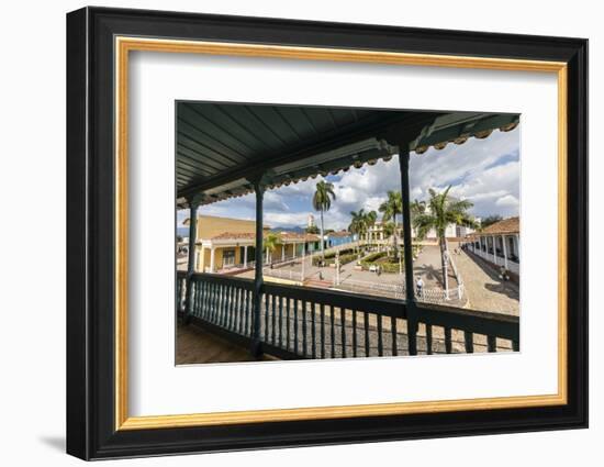 A view of the Plaza Mayor, Trinidad, UNESCO World Heritage Site, Cuba, West Indies, Caribbean, Cent-Michael Nolan-Framed Photographic Print