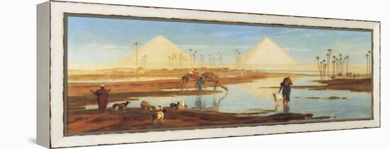 A View of the Pyramids-Frederick Goodall-Framed Premier Image Canvas