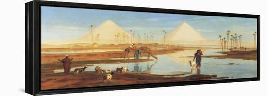 A View of the Pyramids-Frederick Goodall-Framed Premier Image Canvas