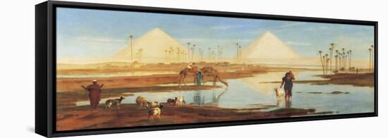 A View of the Pyramids-Frederick Goodall-Framed Premier Image Canvas