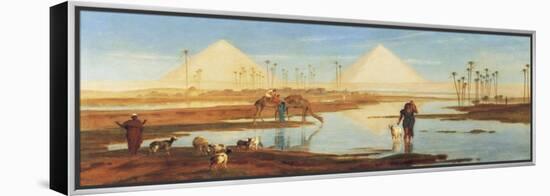 A View of the Pyramids-Frederick Goodall-Framed Premier Image Canvas