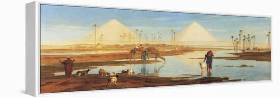 A View of the Pyramids-Frederick Goodall-Framed Premier Image Canvas