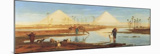 A View of the Pyramids-Frederick Goodall-Mounted Giclee Print