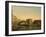 A View of the Rialto Bridge with the Palazzo dei Camerlenghi to the Right-Giuseppe Bernardino Bison-Framed Giclee Print