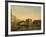 A View of the Rialto Bridge with the Palazzo dei Camerlenghi to the Right-Giuseppe Bernardino Bison-Framed Giclee Print