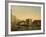 A View of the Rialto Bridge with the Palazzo dei Camerlenghi to the Right-Giuseppe Bernardino Bison-Framed Giclee Print