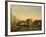 A View of the Rialto Bridge with the Palazzo dei Camerlenghi to the Right-Giuseppe Bernardino Bison-Framed Giclee Print