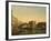 A View of the Rialto Bridge with the Palazzo dei Camerlenghi to the Right-Giuseppe Bernardino Bison-Framed Giclee Print