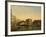 A View of the Rialto Bridge with the Palazzo dei Camerlenghi to the Right-Giuseppe Bernardino Bison-Framed Giclee Print