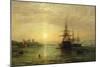 A View of the River Medway at Dusk-Francis Danby-Mounted Giclee Print