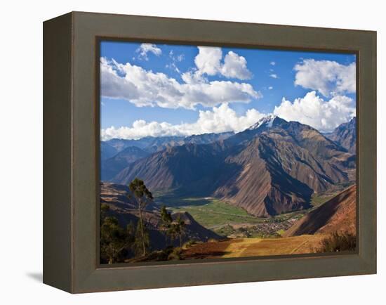 A View of the Sacred Valley and Andes Mountains of Peru, South America-Miva Stock-Framed Premier Image Canvas