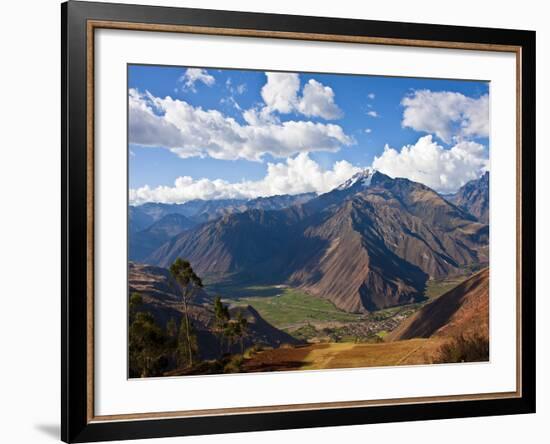 A View of the Sacred Valley and Andes Mountains of Peru, South America-Miva Stock-Framed Photographic Print