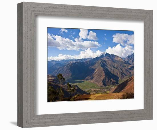 A View of the Sacred Valley and Andes Mountains of Peru, South America-Miva Stock-Framed Photographic Print