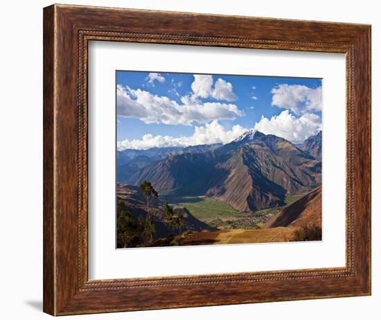 A View of the Sacred Valley and Andes Mountains of Peru, South America-Miva Stock-Framed Photographic Print