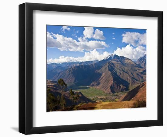 A View of the Sacred Valley and Andes Mountains of Peru, South America-Miva Stock-Framed Photographic Print