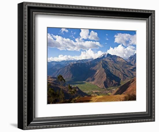 A View of the Sacred Valley and Andes Mountains of Peru, South America-Miva Stock-Framed Photographic Print