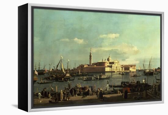 A View of the San Marco Basin from the Riva Degli Schiavoni, Venice-Canaletto-Framed Premier Image Canvas