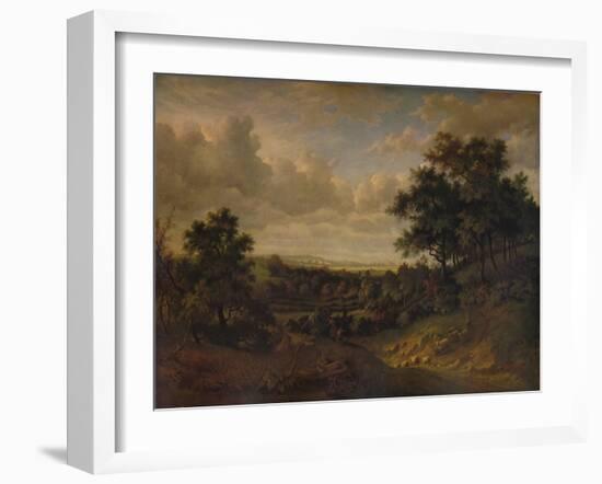 A View of the Thames: Greenwich in the distance, 1820-Patrick Nasmyth-Framed Giclee Print
