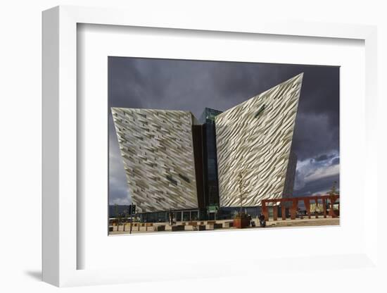 A view of the Titanic Museum, in the Titanic Quarter, Belfast, Ulster, Northern Ireland, United Kin-Nigel Hicks-Framed Photographic Print